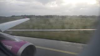 Wizz Air Airbus A320  TAKEOFF from MALMO Airport wSAFETY DEMO [upl. by Carlo]