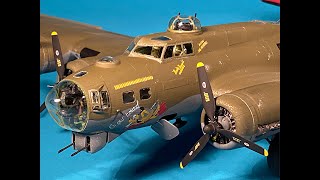 Detailing amp Building the Revell Monogram 148 scale B17G part1  The Wings [upl. by Leatri]