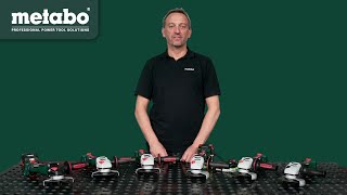 Metabo stellt vor 1100 Watt AkkuWinkelschleifer Brushless [upl. by Brooking]