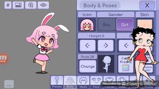 Making Betty Boop in Gacha life 3 [upl. by Yracaz]