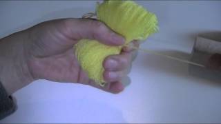 Anleitung  Mit Toilettenpapierrollen Pompons basteln [upl. by Annabella]