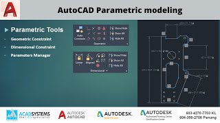 AutoCAD Parametric Modeling [upl. by Koziel759]