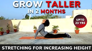 Best STRETCHING EXERCISES to GROW TALLER How to Increase Height after 20 Height increase exercises [upl. by Arimay]