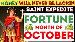 💰✨ “SAINT EXPEDITE Powerful Prayer for Immediate Money and Luck Attraction This October” 🙏✨ [upl. by Stanwin]