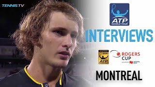 Zverev Anticipates Shapovalov SF Clash Montreal 2017 [upl. by Aerdnua]