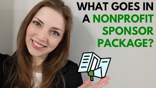 Nonprofit Fundraising What goes in a Sponsorship package [upl. by Boleslaw663]