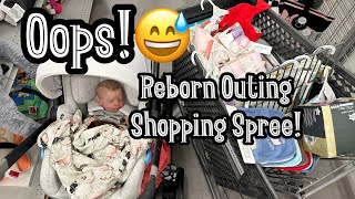 Reborn Baby Outing Shopping At Burlington That Wasn’t Supposed To Happen [upl. by Ardnic]