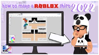 HOW TO MAKE A ROBLOX SHIRT ON COMPUTER 2022 [upl. by Odrarebe]