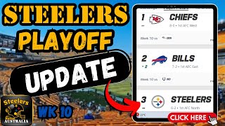 Steelers PLAYOFF Update NFL playoff scenarios and AFC North Talk [upl. by Nicoline68]