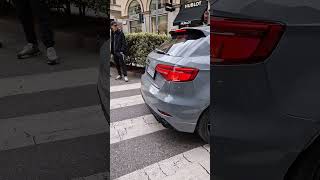 AUDI RS3 REVVING audi rs3 audirs audirs3 quattro grey revving milan supercars luxury top [upl. by Anirehc]