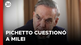 ARGENTINA  Pichetto cuestionó a Milei quotSi no sabe lo que firmó estamos en problemasquot [upl. by Serdna]