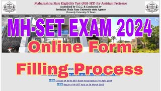 MHSET EXAM 2024 ONLINE FORM FILLING PROCESS  EXAM DATE  7 APRIL 2024 [upl. by Leigha612]