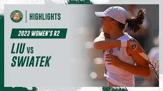 Swiatek vs Liu Round 2 Highlights  RolandGarros 2023 [upl. by Meghan830]