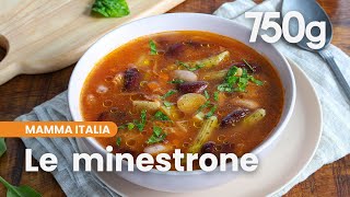 La recette du minestrone la soupe de légumes italienne  750g [upl. by Oidacra]