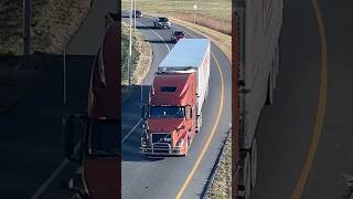 【2024A3】Watching trucks on the highway🚚 🚛 🥰 automobile truck canada quebec [upl. by Bradway]