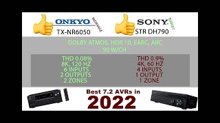 Sony STR DH 790 Unboxing amp setup in 2022 vs Onkyo TX NR 6050  Best 72 AV Receivers of 2022 [upl. by Lenra903]