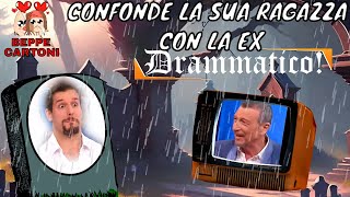 GAFFE IN TV  CONFONDE LA EX CON LA SUA RAGAZZA amadeus chissachie nove [upl. by Rima]