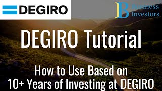 DEGIRO Tutorial for Beginners How to use DEGIRO and buy ETF and Stocks  DEGIRO Beginners Guide [upl. by Nenney272]