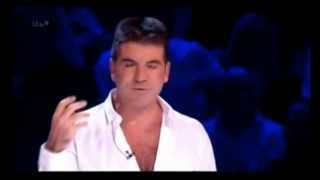 Simon Cowell gets egged on BGT Final 2013 08062013 [upl. by Ynitsed]