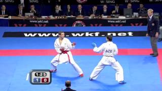 24 Karate Male Team Kumite Final  Azerbaijan vs Serbia  WKF World Championships Belgrade 2010 [upl. by Reahard]