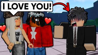 Stealing this WEIRD PLAYERS GIRLFRIEND he got MAD ROBLOX The Strongest Battlegrounds [upl. by Nirtak994]