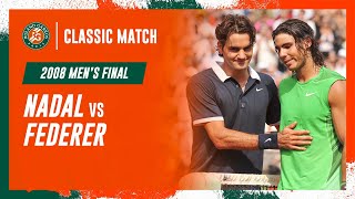 Nadal vs Federer 2008 Mens final  RolandGarros Classic Match [upl. by Julienne]