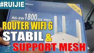 Router WiFi 6 Dual Band Gigabit Mesh Jangkauan Luas dan Stabil  Ruijie RG EW1800GX Pro [upl. by Ynaffets545]