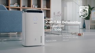 Philips 2in1 Air Dehumidifier amp Purifier 5000 Series [upl. by Ecertak]