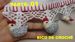 Bico de Croche Galinha Carijó Parte 1 [upl. by Giarc]