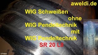 Rohrschweißen WIG Schweißen ohne WIG Pendeltechnik mit WIG Pendeltechnik Decklage Rohr YouTube [upl. by Sukhum]