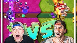 NICK vs MOLT  CRAZY Clash Royal LANE RUSH [upl. by Ramses930]