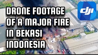 DJI Mavic 3 Footage of A Major Fire in Bekasi Indonesia djimavic3 [upl. by Anade371]