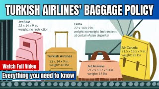 Turkish Airlines Baggage Allowance  Check Turkish airlines free baggage allowance turkishairlines [upl. by Meehan]