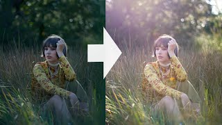 SUN FLARE OVERLAY EASY Photoshop TRICK [upl. by Anytsirk]