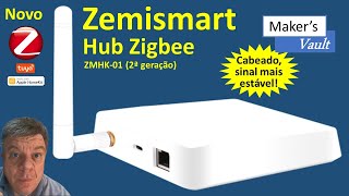 Zemismart Novo Hub Zigbee Tuya Configuração e Funcionamento com o Smart Life [upl. by Akemrej358]