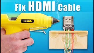 HDMI Cable Repair Without Soldering Skills [upl. by Nodarb848]