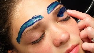 How To Wax Eyebrows  Youtube Tutorial  Cirepil Blue Wax [upl. by Ohs]