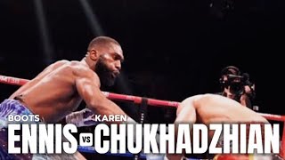 JARON ENNIS VS KAREN CHUKHADZHIAN FIGHT  KO HIGHLIGHTS [upl. by Henryetta]