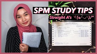 HOW I GOT STRAIGHT As IN SPM  20 SPM STUDY TIPS   Irdina Hani [upl. by Kenway]