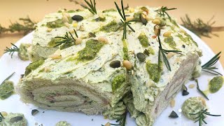 tronchetto salato con pesto e ricotta [upl. by Annohsal]