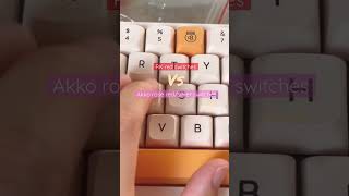 RK red switches vs Akko rose red  silver switches [upl. by Elias929]