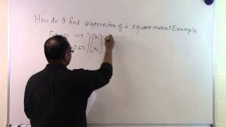 Chapter 0410 Lesson How Do I Find Eigenvectors of a Square Matrix Example [upl. by Aynam]