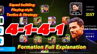 4141 QC Formation🔥🔥 Squad Build up Tactics Playing Style Full Explanation 💯✅ eFootball24 Mobile 🤩 [upl. by Zenda185]