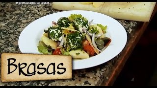 Así se hace la ensalada del Brasas con su propio queso fresco [upl. by Wyon]