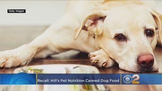 Hill’s Pet Nutrition Issues Recall On Canned Dog Food [upl. by Alyahsat773]