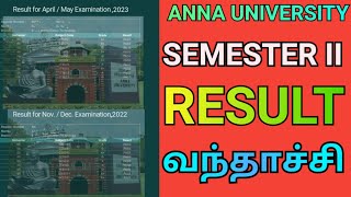 Anna University 2nd Semester Result Published 🥳  Engineering Semester II Result Published🔥  R2021 [upl. by Henleigh]