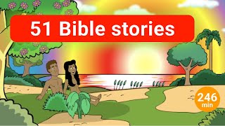 51 Bible Stories for kids A big collection stories from the Bible for children [upl. by Willett]