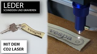 Leder Lasergravieren  Laserschneiden [upl. by Elleyoj]