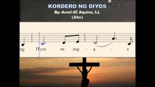 I06b Kordero ng Diyos  by Fr Arnel dC Aquino SJ Alto [upl. by Akenor679]