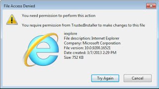 Tutorial Regain TrustedInstaller Permissions [upl. by Anisah]